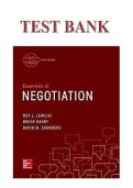 Essentials of Negotiation &lpar;6th Edition&rpar; by Roy J&period; Lewicki&comma; Bruce Barry&comma; and David M&period; Saunders &ndash; Comprehensive Test Bank with Exam Questions and Answer Keys