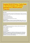Complete NCLEX-PN Review&colon; Practice Exam 2 &vert; Real Exam Questions with Detailed Explanations & Rationales for LPN&sol;LVN Licensure Preparation 2026