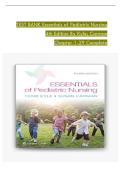 TEST BANK For Essentials of Pediatric Nursing 4th Edition By Kyle Carman&comma; ISBN&colon; 9781975139841 Verified Chapters 1 - 29&comma; Complete Newest Version 