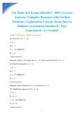 TSI Math Test Exam 2026&sol;2027 &vert; 100&percnt; Correct Answers &vert; Complete Resource with Verified Solutions &vert; Updated for Current Texas Success Initiative Assessment Standards &vert; Pass Guaranteed - A&plus; Graded