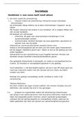 Samenvatting -  Sociologie - 18&sol;20