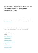 NR341 Exam 2 Answered Questions with 100&percnt;  Accurately Already A&plus; Graded Rated  Chamberlain College