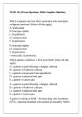 NURS 1141 Exam Questions With Complete Solutions