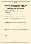 CTI Certified Ceramic Tile Installer EXAM ACTUAL Exam ALL 200 QUESTIONS AND CORRECT ANSWERS LATEST UPDATE THIS YEAR&period;pdf