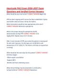 Heartcode PALS Exam 2026&ndash;2027 Exam  Questions and Verified Correct Answers  