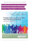 TEST BANK For Public &sol; Community Health and Nursing Practice&colon; Caring for Populations&comma; 3rd Edition&comma; Christine L&period; Savage&comma; Verified Chapters 1 - 22&comma; Complete Newest Version