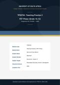 TPS3704 Assignment 50 Teaching Practice 2026 Due Year 2026