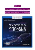 TEST BANK Systems Analysis and Design 12th Edition by Tilley Scott Chapters 1 - 12&comma; Complete