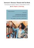 Counseling Research&colon; Quantitative&comma; Qualitative&comma; and Mixed Methods &ndash; 3rd Edition&comma; Carl J&period; Sheperis & J&period; Scott Young &vert; Instructor&rsquo;s Resource Manual with Test Bank Package Chapters 1&ndash;18