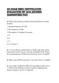 SDS EXAM NBRC CERTIFICATION EVALUATION SET 2026 ANSWERS GUARANTEED PASS