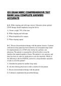SDS EXAM NBRC COMPREHENSIVE TEST BANK 2026 COMPLETE ANSWERS ACCURATE