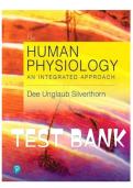 Human Physiology&colon; An Integrated Approach 7th Edition Test Bank &vert; Silverthorn Physiology Test Bank Questions & Answers
