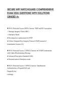 SECURE WIFI WATCHGUARD COMPREHENSIVE EXAM 2026 QUESTIONS WITH SOLUTIONS GRADED A&plus;