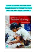Principles of Pediatric Nursing&colon; Caring for Children &lpar;8th Edition&rpar; &ndash; Kay Cowen&comma; Laura Wisely & Robin Dawson &ndash; Complete Test Bank for Chapters 1&ndash;31