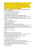 Rockwell Automation Certification Study Guide &ndash; Complete Rockwell PLC Programming Practice Questions&comma; Allen-Bradley Control Systems Training Materials&comma; Industrial Automation Exam Prep&comma; RSLogix & Studio 5000 Concepts Review for Engineers and Technicians