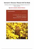 Counseling in Schools&colon; Comprehensive Programs of Responsive Services for All Students &ndash; 6th Edition&comma; John G&period; Schmidt &vert; Instructor&rsquo;s Resource Manual & Test Bank Package Chapters 1&ndash;12
