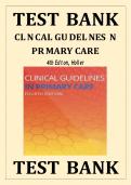Test Bank &ndash; Hollier&rsquo;s Clinical Guidelines in Primary Care &lpar;5th Edition&comma; 2025&rpar; By Amelie Hollier APEA-Aligned Questions&comma; Evidence-Based Care & NP Exam Success &vert; ISBN-13&colon; 978-1565332737
