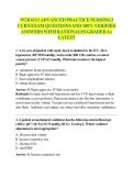 NUR 6111 ADVANCED PRACTICE NURSING I &lpar;2026&sol;2027&rpar; CCRN EXAM QUESTIONS AND 100&percnt; VERIFIED  ANSWERS WITH RATIONALES GRADED A&plus;  LATEST