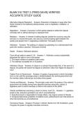 BLAW 310-TEST 2 &lpar;FRED DAVIS&rpar; VERIFIED ACCURATE STUDY GUIDE