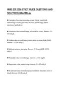 NURS 231 2026 STUDY GUIDE QUESTIONS AND SOLUTIONS GRADED A&plus;