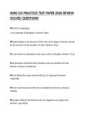 NURS 231 PRACTICE TEST PAPER 2026 REVIEW SOLVED QUESTIONS