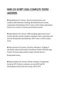NURS 231 SCRIPT 2026 COMPLETE TESTED ANSWERS