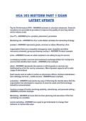 HCA 353 MIDTERM PART 1 EXAM LATEST UPDATE