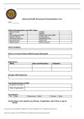 WGU D117&vert; Advanced Health Assessment Documentation Form&vert; 2026&vert; Newest RATED A&plus;