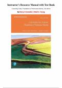 Instructor&rsquo;s Resource Manual with Test Bank for Counseling Today&colon; Foundations of Professional Identity&comma; 2nd edition by Darcy H Granello&comma; Mark E&period; Young &comma; Chapter 1-14 &vert;All Chapters