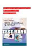 TEST BANK For Leddy & Pepper&rsquo;s Professional Nursing 9th Edition by Lucy Hood Chapters 1 - 22 Complete