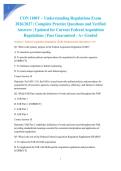 CON 1100V &ndash; Understanding Regulations Exam 2026&sol;2027 &vert; Complete Practice Questions and Verified Answers &vert; Updated for Current Federal Acquisition Regulations &vert; Pass Guaranteed - A&plus; Graded