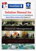 Solution Manual for Foundations Of Financial Management 12th Edition By Stanley B Block&comma; Geoffrey A Hirt Chapter 1-21