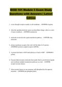 BIOD 101 Module 5 Exam Study  Questions with Answers &vert; Latest  Edition