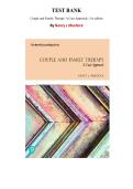Test Bank for Couple and Family Therapy&colon; A Case Approach&comma; 1st edition  by Nancy Murdock&comma; Chapter 1-11 &vert; All Chapters