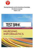 Nursing Informatics Test Bank&colon; McGonigle 4th Edition Questions & Answers