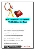 NUR 245 Exam 1 &ndash; 320 Questions and Answers on CAD&comma; Acute Coronary Syndrome&comma; Heart Failure & Dysrhythmias
