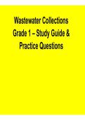 Wastewater Collections Grade 1 &ndash; Study Guide & Practice Questions for Operator Certification Exam &lpar;2026 Updated&rpar;