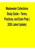 Wastewater Collections Study Guide &ndash; Terms&comma; Practices&comma; and Exam Prep for Operator Certification &lpar;2026 Updated&rpar;