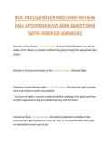 BUL 4421 GENDLER MIDTERM REVIEW  FAU UPDATED EXAM 2026 QUESTIONS  WITH VERIFIED ANSWERS 