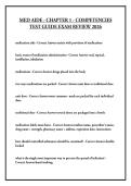 MED AIDE - CHAPTER 1 - COMPETENCIES TEST GUIDE EXAM REVIEW 2026