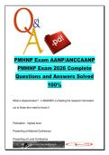 ANCC PMHNP   EXAM COMPLETE PACKAGE DEAL