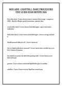 MED AIDE - CHAPTER 2 - BASIC PROCEDURES TEST GUIDE EXAM REVIEW 2026