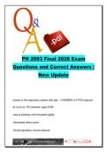 PN2003 Practical Nursing Final Exam 2026 &ndash; 320 Questions and Answers on Geriatric Nursing&comma; Chronic Disease&comma; Neurological Disorders & Cardiovascular Care
