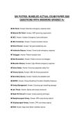 SKI PATROL BUNDLED ACTUAL EXAM PAPER 2026 QUESTIONS WITH ANSWERS GRADED A&plus;