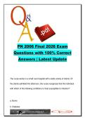 PN2006 Practical Nursing Final Exam 2026 &ndash; 350 Questions and Answers on Medication Administration&comma; Infection Control&comma; Wound Care & Palliative Nursing