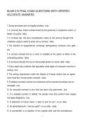 BLAW 310 FINAL EXAM QUESTIONS WITH VERIFIED ACCURATE ANSWERS