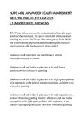 NURS 6512 ADVANCED HEALTH ASSESSMENT MIDTERM PRACTICE EXAM 2026 COMPREHENSIVE ANSWERS