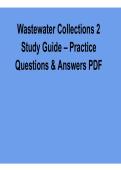 Wastewater Collections 2 Study Guide &ndash; Practice Questions & Answers PDF for Operator Certification &lpar;2026 Updated&rpar;