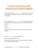 CIT GPSTC UPDATED EXAM 2026  QUESTIONS WITH VERIFIED ANSWERS 