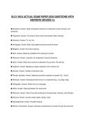 SLO1 WGU ACTUAL EXAM PAPER 2026 QUESTIONS WITH ANSWERS GRADED A&plus;
